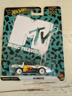 Hot Wheels Premium Pop Culture MTV '84 Corvette (2025 Release)